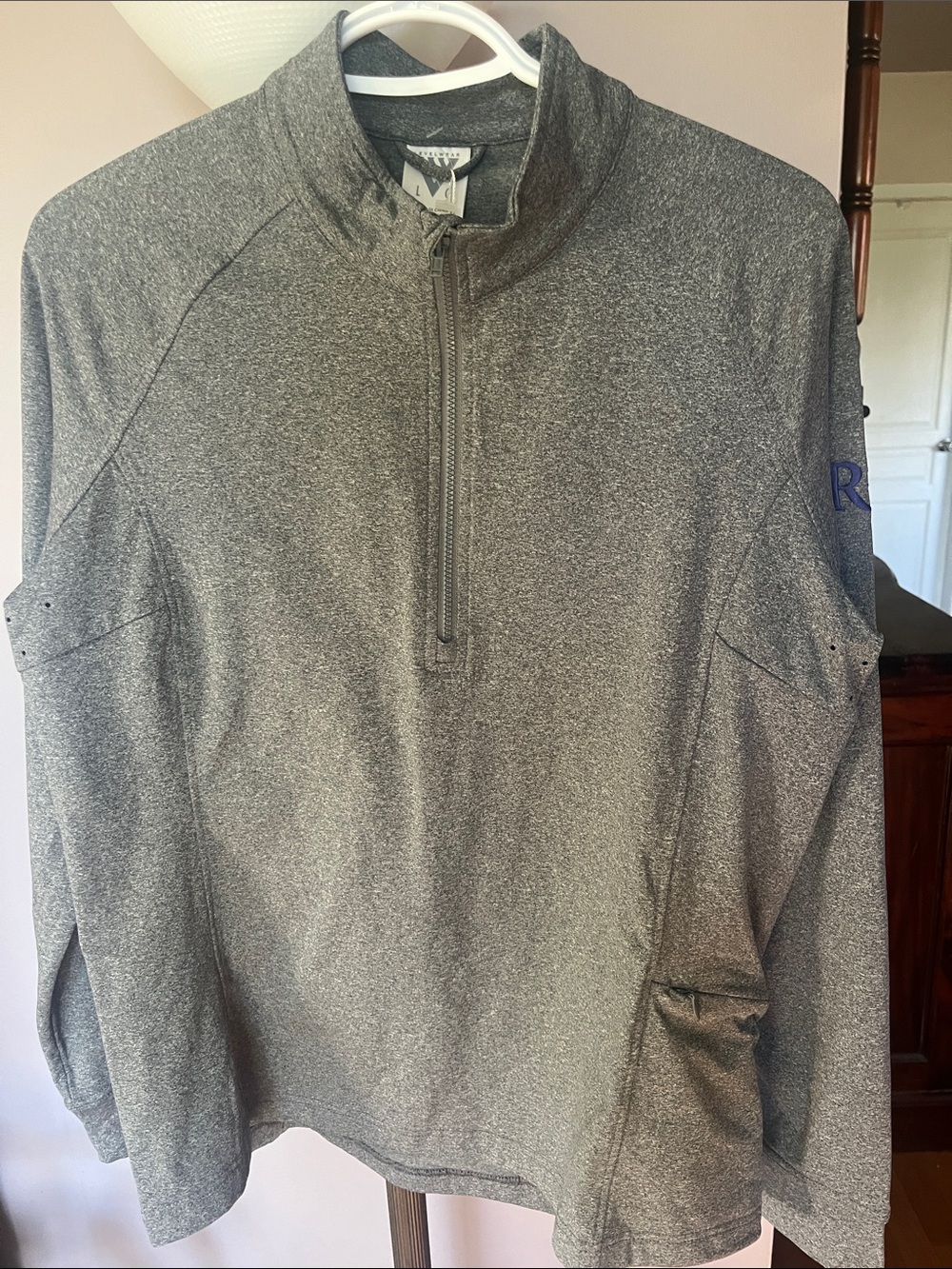 Levelwear Essence JT07L Charcoal Quarter-Zip Pullover